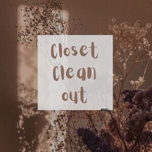 Closet clean out!!